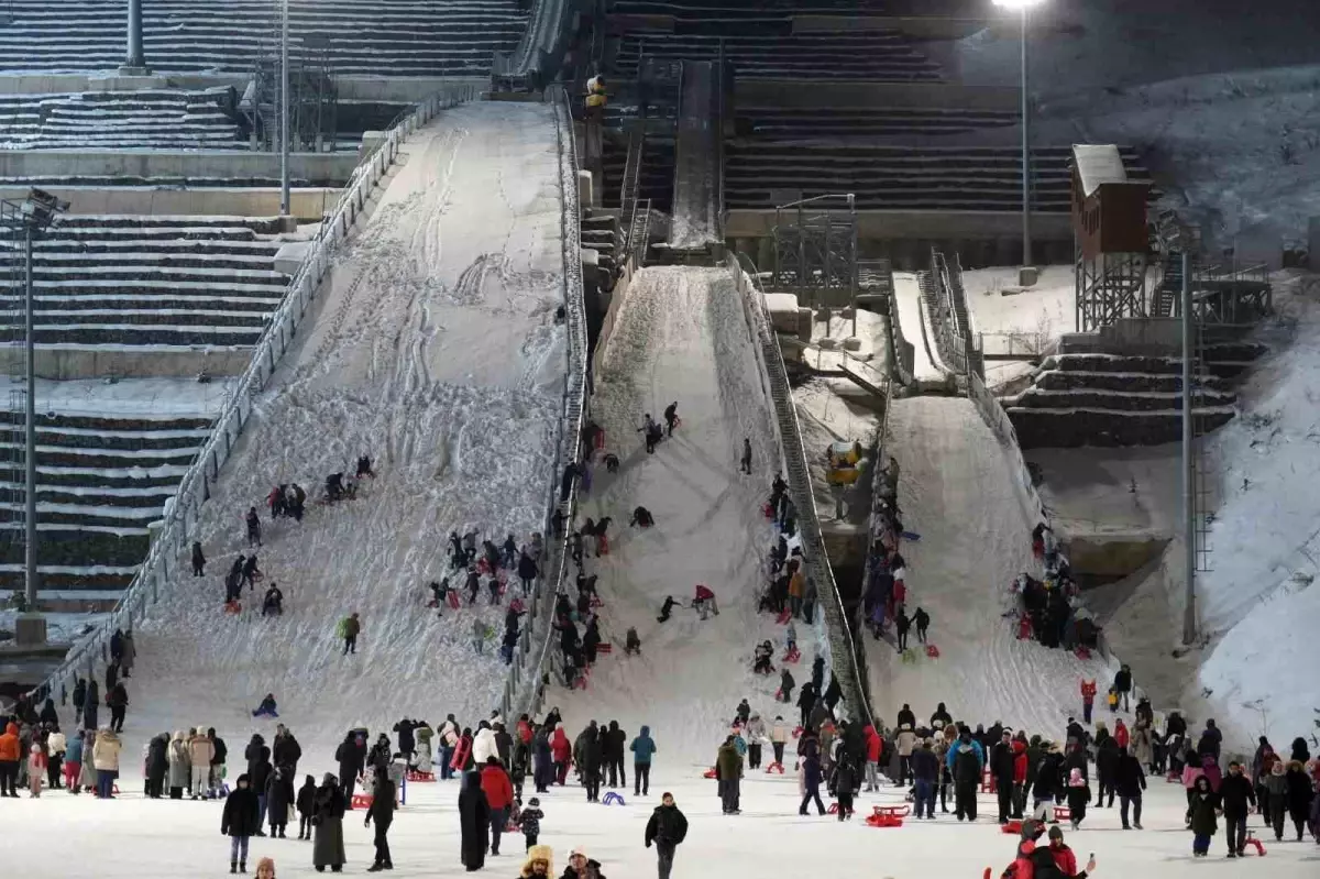 Erzurum’da Kızak Şenliği Coşkusu