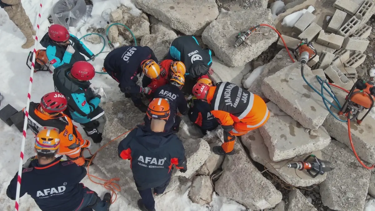 Erzurum’da Arama Kurtarma Tatbikatı Yapıldı